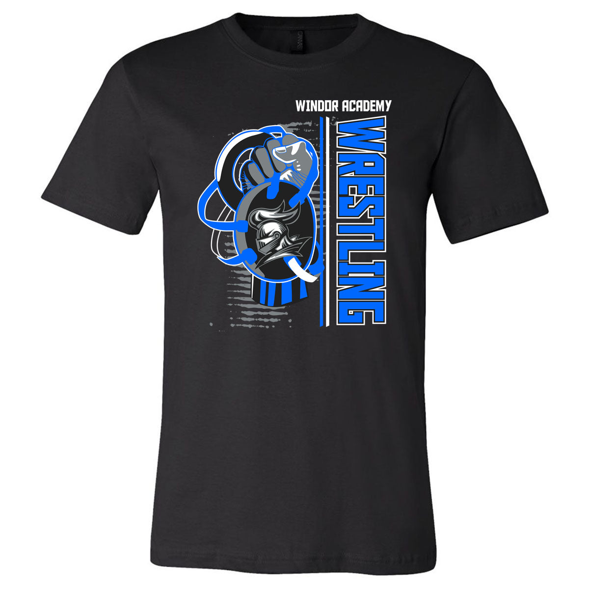 Windsor - Wrestling Fist - Black Short Sleeves - Southern Grace Creations