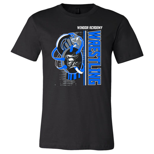 Windsor - Wrestling Fist - Black Short Sleeves - Southern Grace Creations