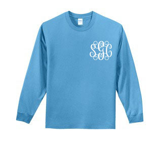 Winter Wonderland Tee - Long Sleeve Aqua - Southern Grace Creations