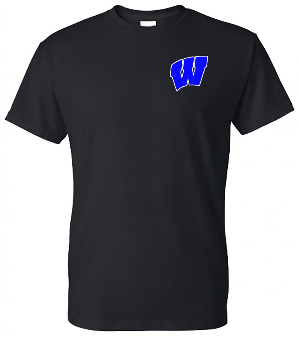 windsor - baseball with player - black tee - Southern Grace Creations