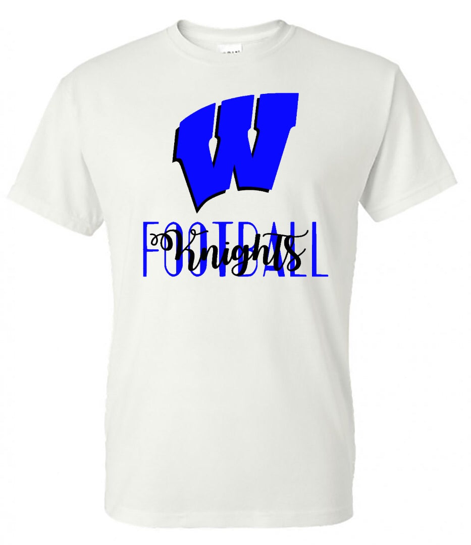 windsor football knights - white (Tee/Hoodie/Sweatshirt) - Southern Grace Creations
