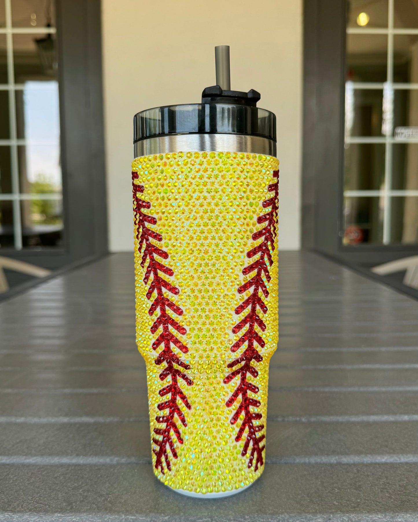 20 Oz. Crystal SOFTBALL "Blinged Out" Tumbler