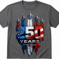 250 Years Patriotic Fighter Jet T-Shirt (1776–2026)