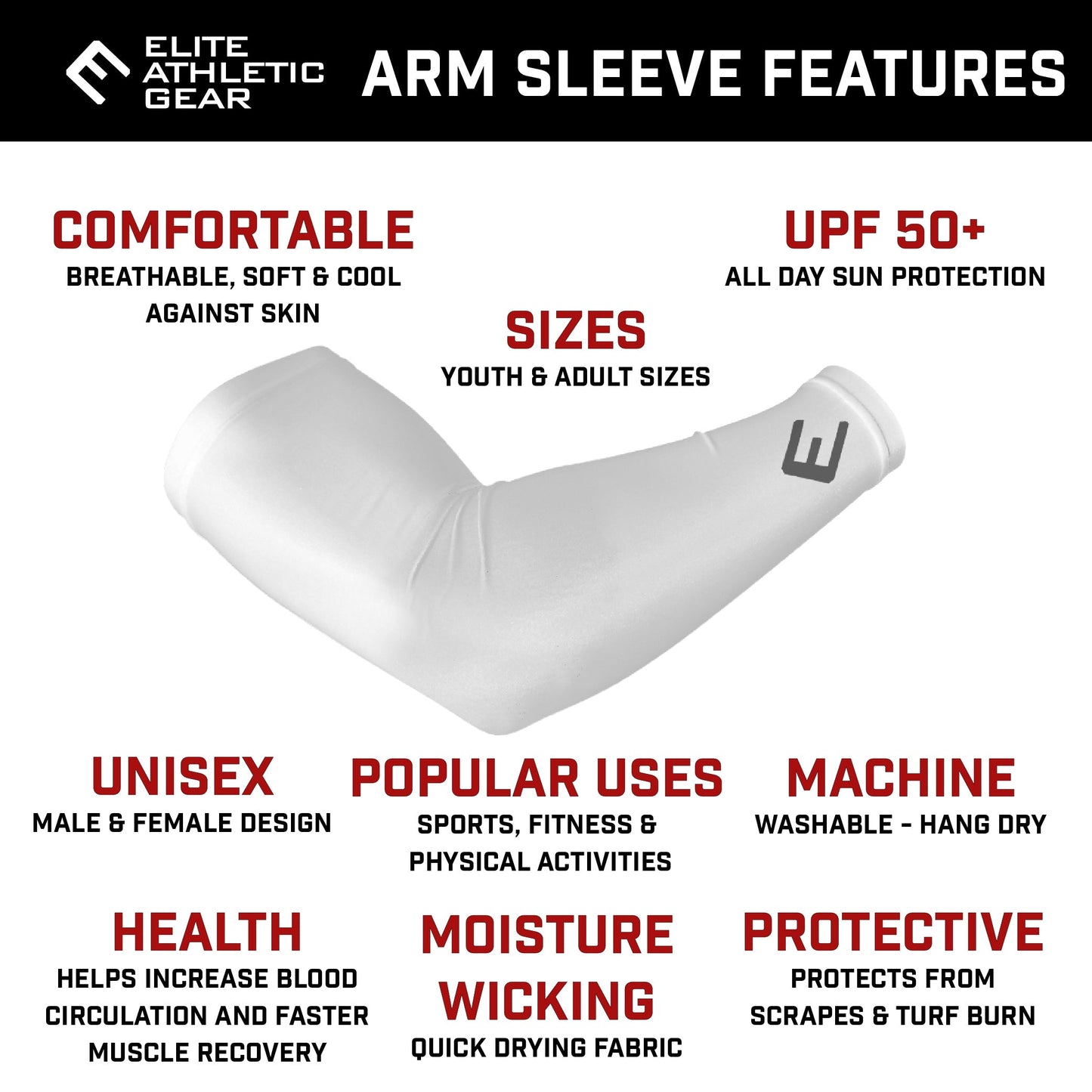  White Arm Sleeve