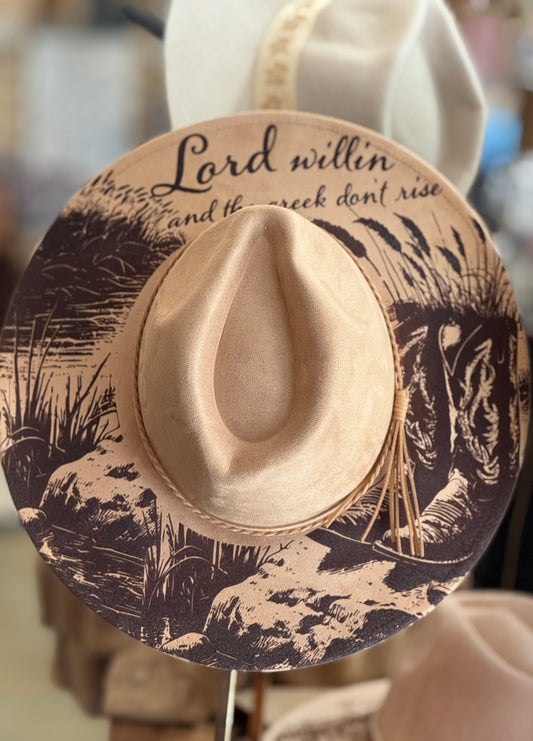 Lord Willin and the Creek don’t Rise Cowboy/Cowgirl Hat