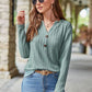 Mandy Notched Long Sleeve T-Shirt