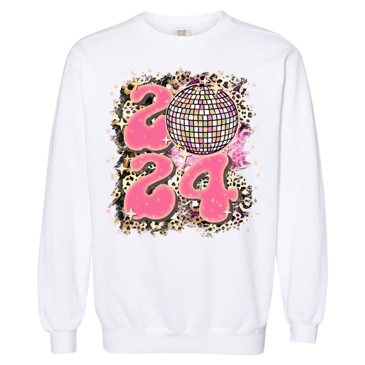 2024 Disco Ball - White (Tee/Hoodie/Sweatshirt) - Southern Grace Creations