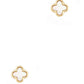 Gold Dipped Clover Stud Earrings