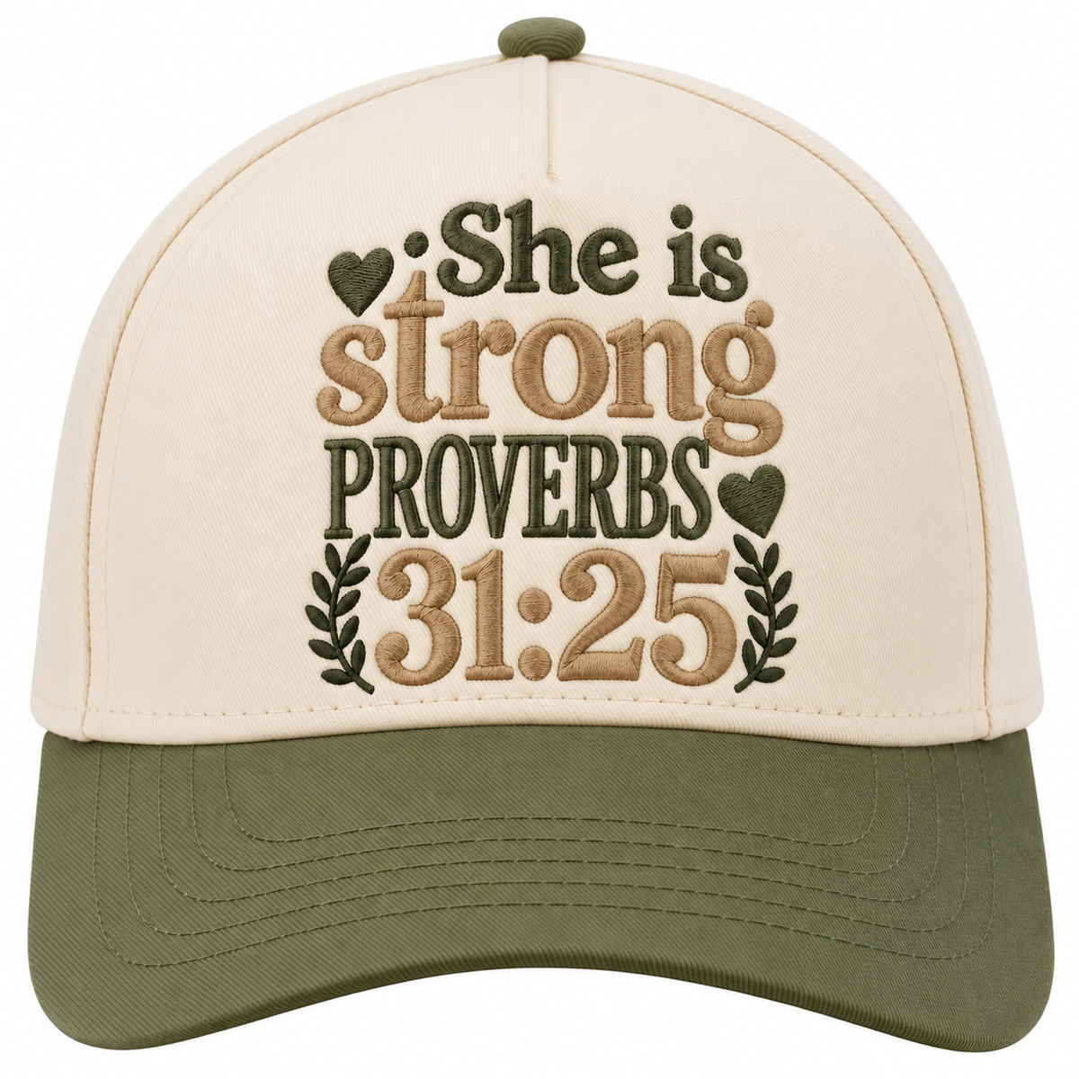 She Is Strong Hat - Pint/White Snapback