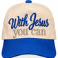 🤎 With Jesus, You Can — Embroidered Trucker Hat