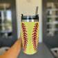 20 Oz. Crystal SOFTBALL "Blinged Out" Tumbler