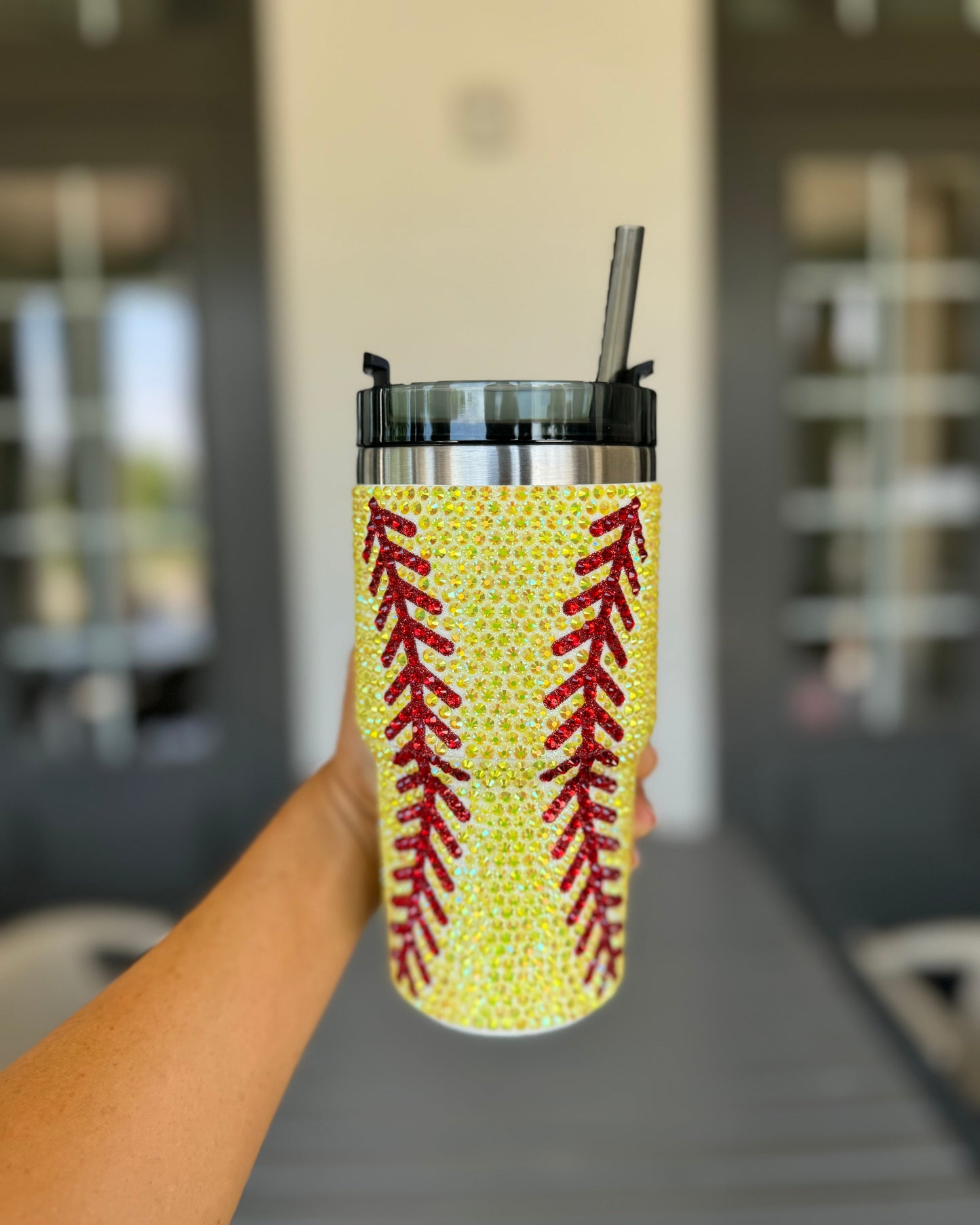 20 Oz. Crystal SOFTBALL "Blinged Out" Tumbler