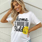 Softball Home Is Where The Field Is® White Comfy Tee