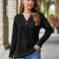 Mandy Notched Long Sleeve T-Shirt