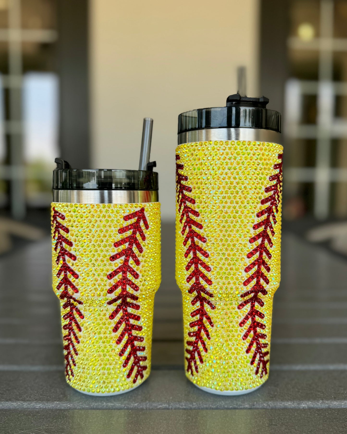 20 Oz. Crystal SOFTBALL "Blinged Out" Tumbler