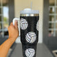 40 Oz. Crystal Volleyball Tumbler