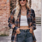 Mandy Plaid Dropped Shoulder Longline Shirt