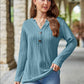 Mandy Notched Long Sleeve T-Shirt