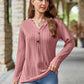 Mandy Notched Long Sleeve T-Shirt