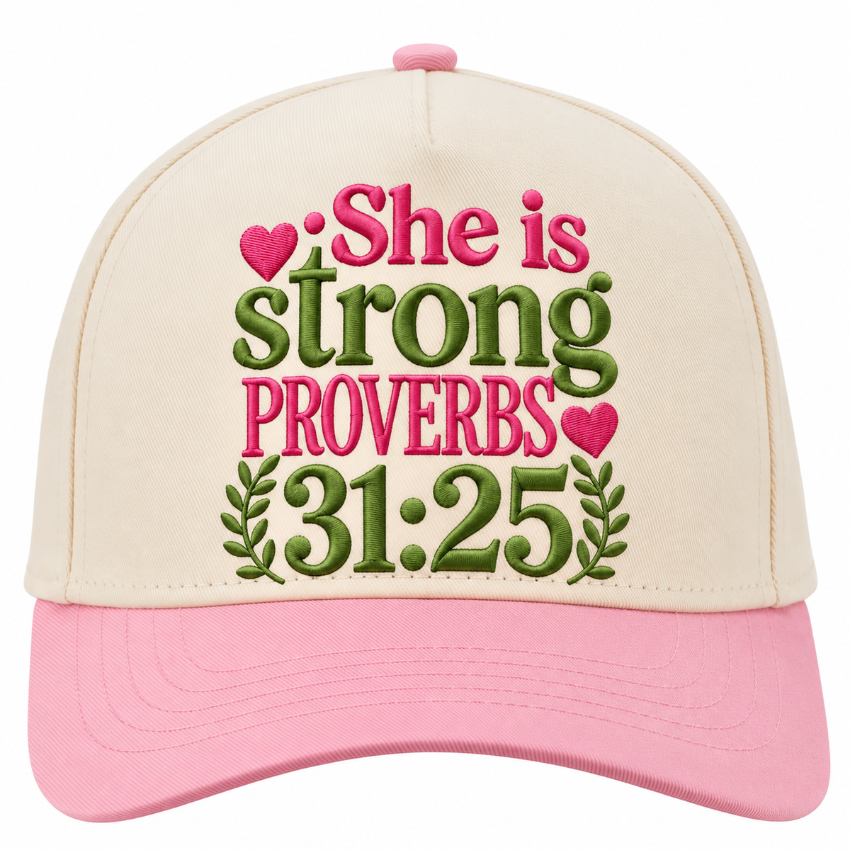 She Is Strong Hat - Pint/White Snapback