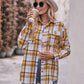 Mandy Plaid Dropped Shoulder Longline Shirt