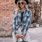 Mandy Plaid Dropped Shoulder Longline Shirt