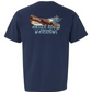 Antler Roots - Feather and Duck Call - Comfort Color - True Navy (Tee/Hoodie/Sweatshirt) - Southern Grace Creations