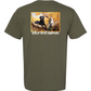 Antler Roots - Lab Mallard Ducks Fall Camo Border - Comfort Color - Sage (Tee/Hoodie/Sweatshirt) - Southern Grace Creations