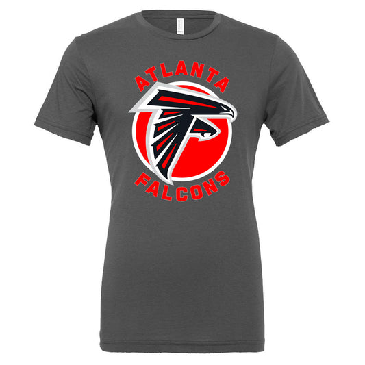 Atlanta Falcons Circle - Asphalt (Tee/DriFit/Hoodie/Sweatshirt) - Southern Grace Creations