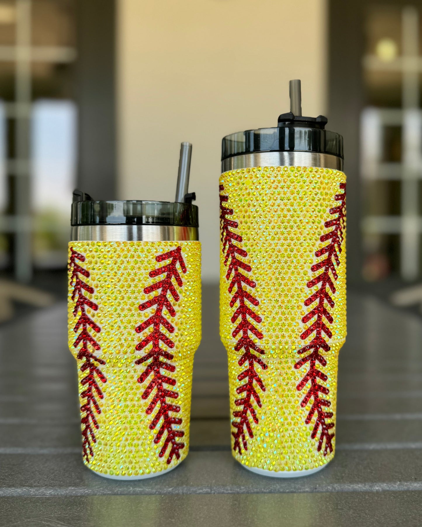 20 Oz. Crystal SOFTBALL "Blinged Out" Tumbler