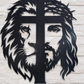 Lion Jesus Cross Woodart