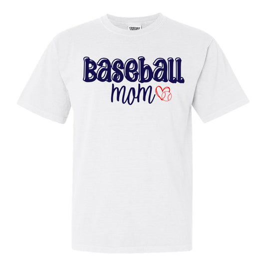 Baseball Mom Bubble Letters Tee (Tee/DriFit/Hoodie/Sweatshirt) - Southern Grace Creations