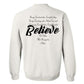 Believe Lyrics - White (Tee/Hoodie/Sweatshirt) - Southern Grace Creations