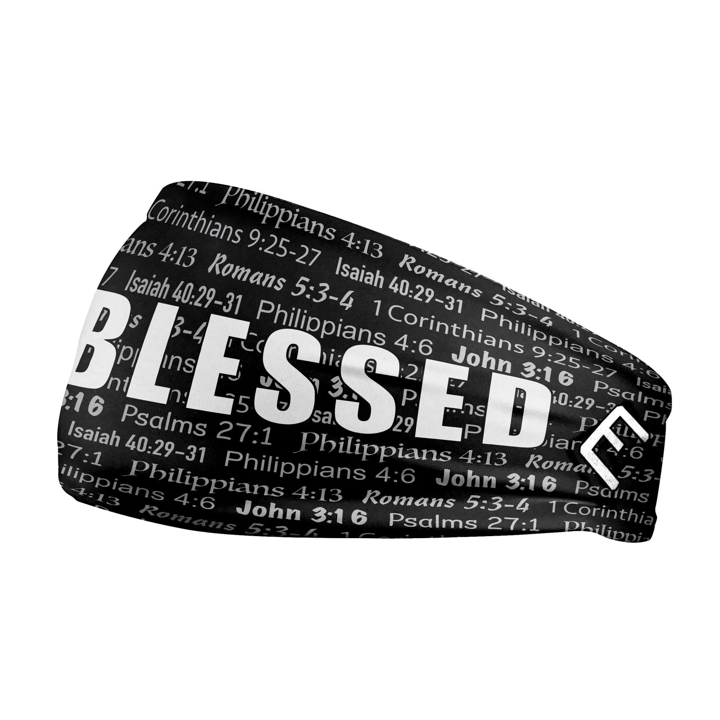 Black BLESSED Headband - Southern Grace Creations