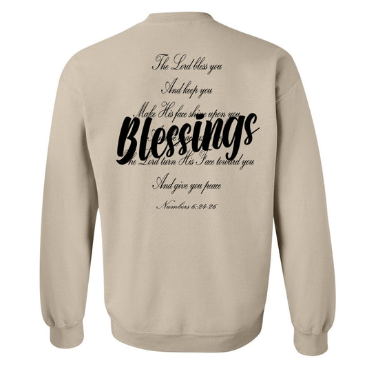 Blessings Lyrics - Tan (Tee/Hoodie/Sweatshirt) - Southern Grace Creations