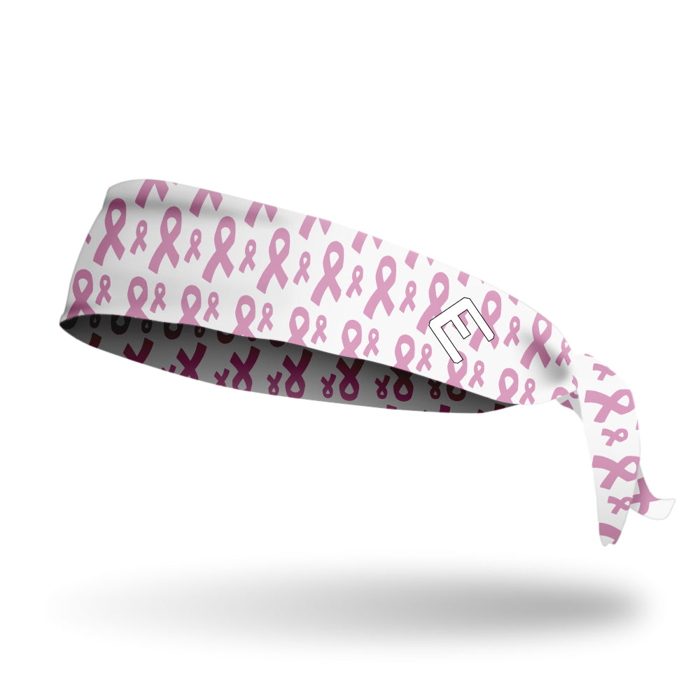 Breast Cancer Ribbons Tie Headband - Southern Grace Creations