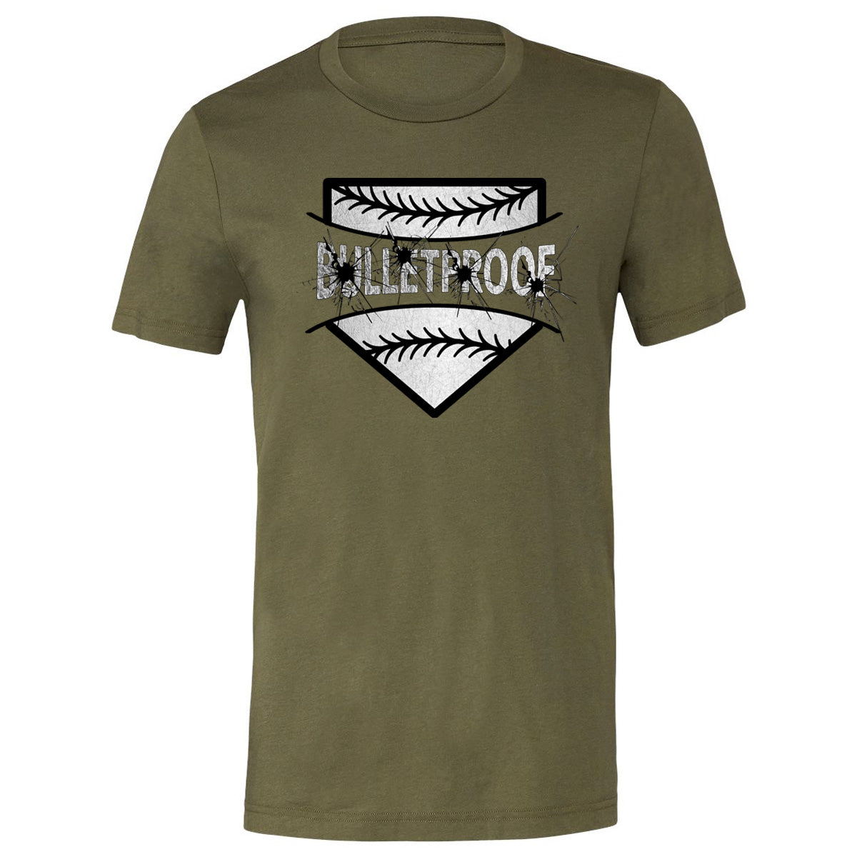 Bulletproof Fastpitch - Bulletproof Logo - Military Green (Tee/Hoodie/Sweatshirt) - Southern Grace Creations