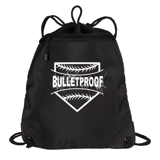 Bulletproof Fastpitch - Cinch Pack with Mesh Trim - Black (BG810) - Southern Grace Creations