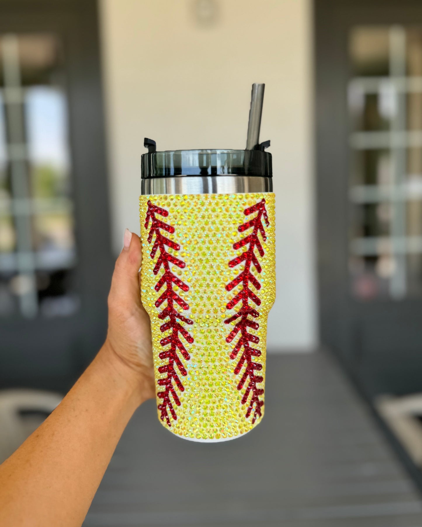 20 Oz. Crystal SOFTBALL "Blinged Out" Tumbler