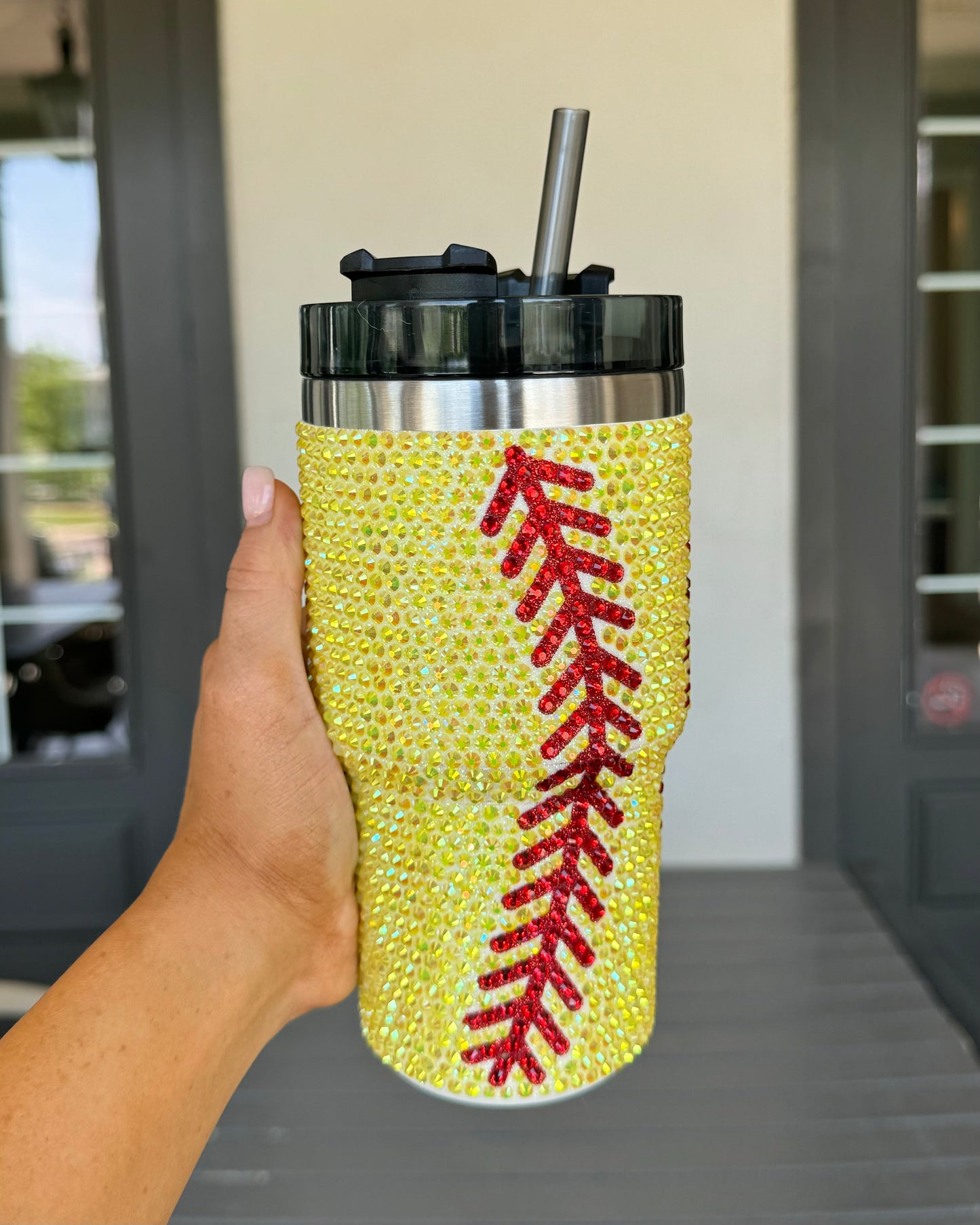 20 Oz. Crystal SOFTBALL "Blinged Out" Tumbler