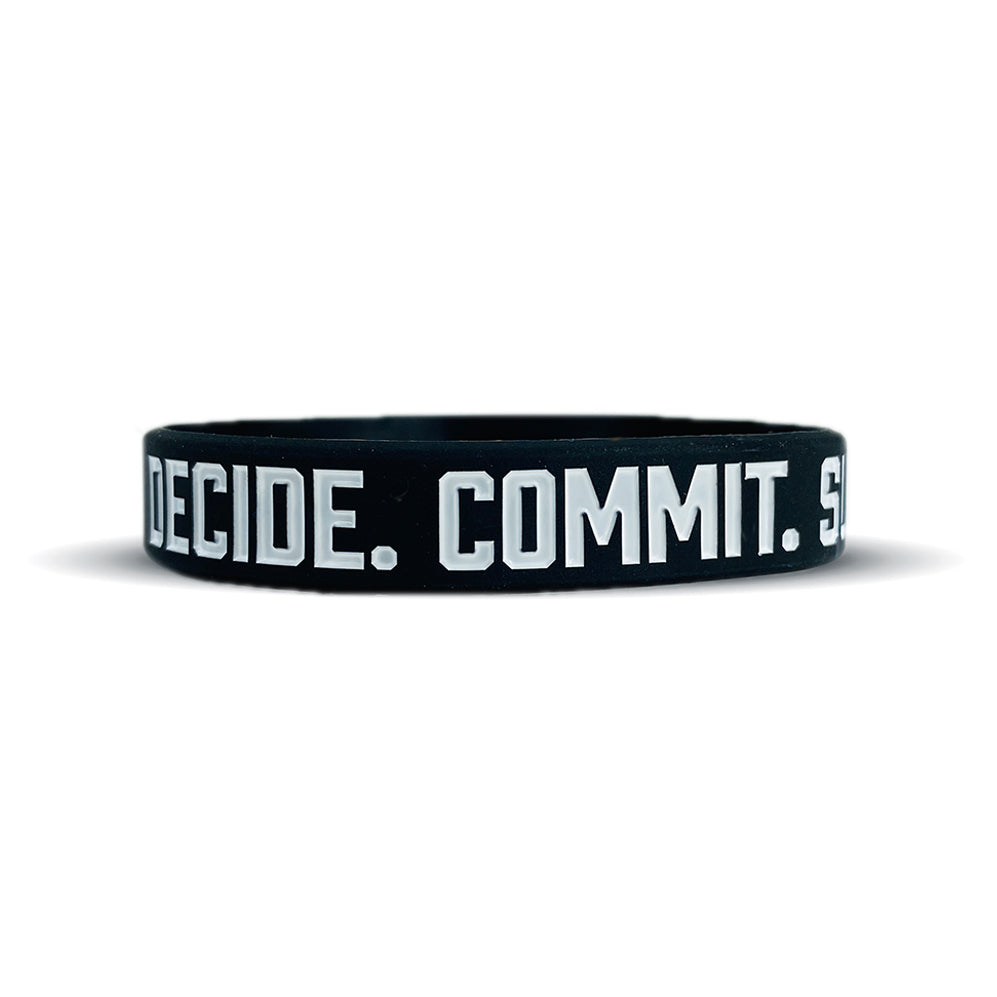 DECIDE. COMMIT. SUCCEED. Wristband - Southern Grace Creations