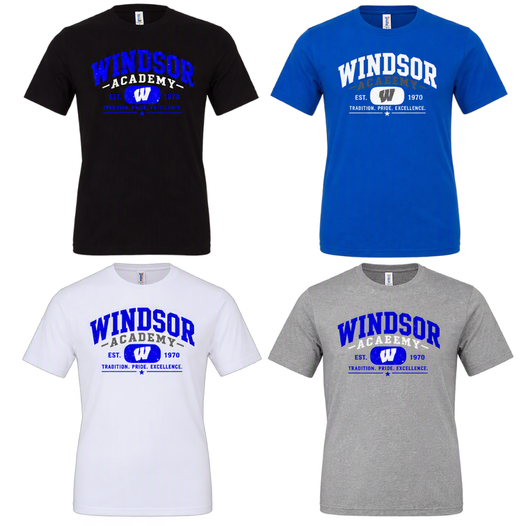 Windsor - Windsor Academy Est. W 1970 Tradition Pride Excellence (Tee/Drifit/Sweatshirt/Hoodie)