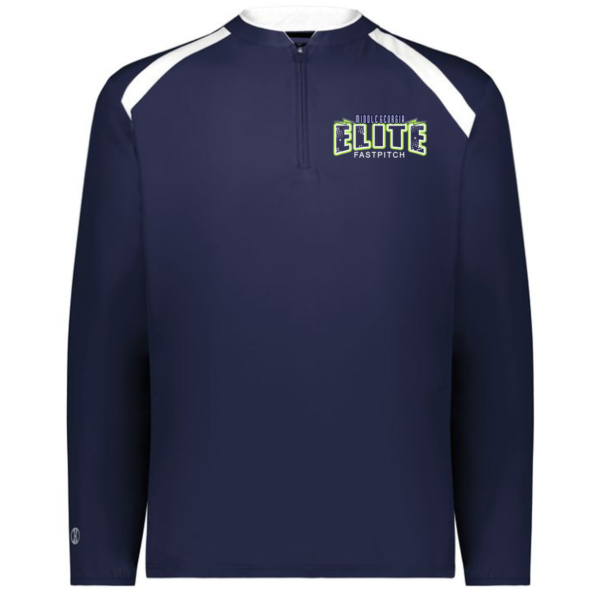 Elite - Clubhouse Longsleeves Cage Jacket with Lightening Bolt - Navy - Southern Grace Creations