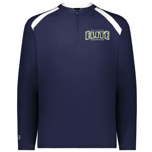 Elite - Clubhouse Longsleeves Cage Jacket with Lightening Bolt - Navy - Southern Grace Creations