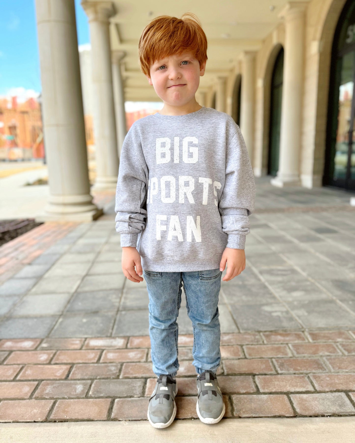 Youth “BIG SPORTS FAN” Cozy Pullover