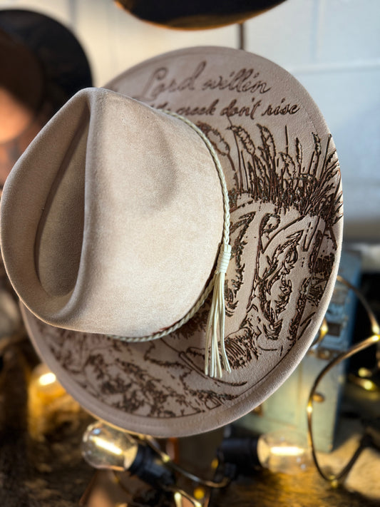 Lord Willin and the Creek don’t Rise Cowboy/Cowgirl Hat