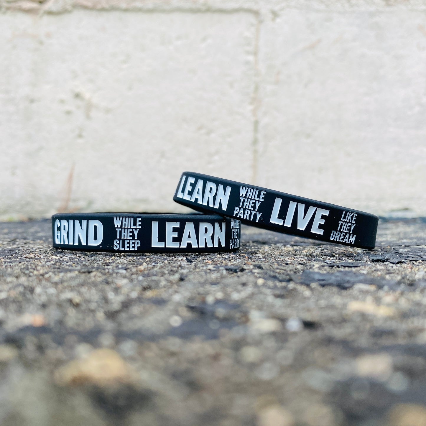 GRIND LEARN LIVE Wristband - Southern Grace Creations