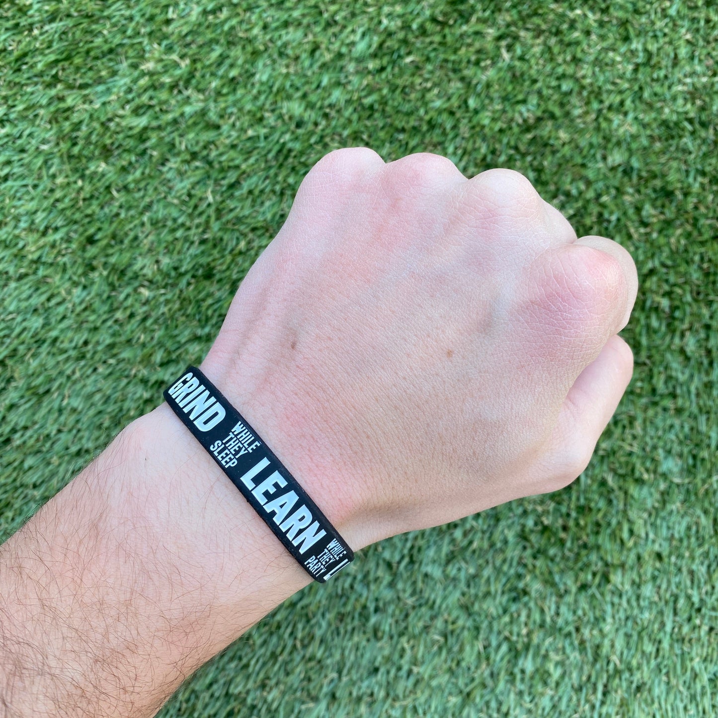 GRIND LEARN LIVE Wristband - Southern Grace Creations