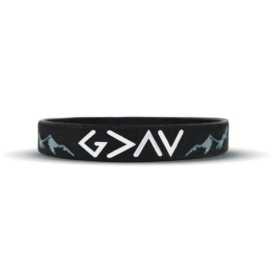 God Is Greater Than The Highs and Lows Wristband - Southern Grace Creations