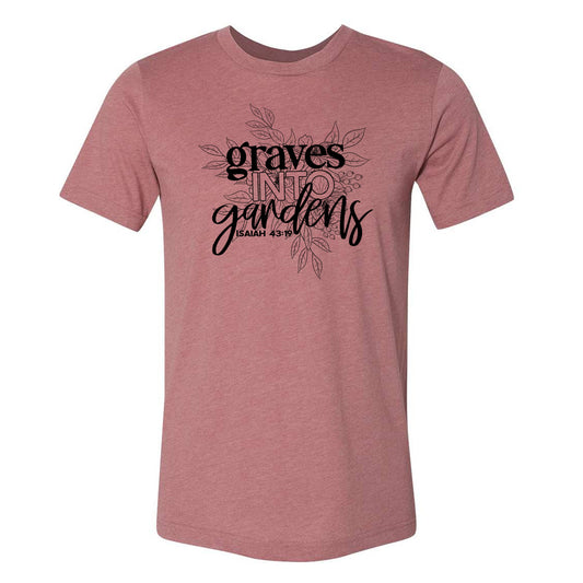 Graves Into Gardens - Heather Mauve Shortsleeves - Southern Grace Creations